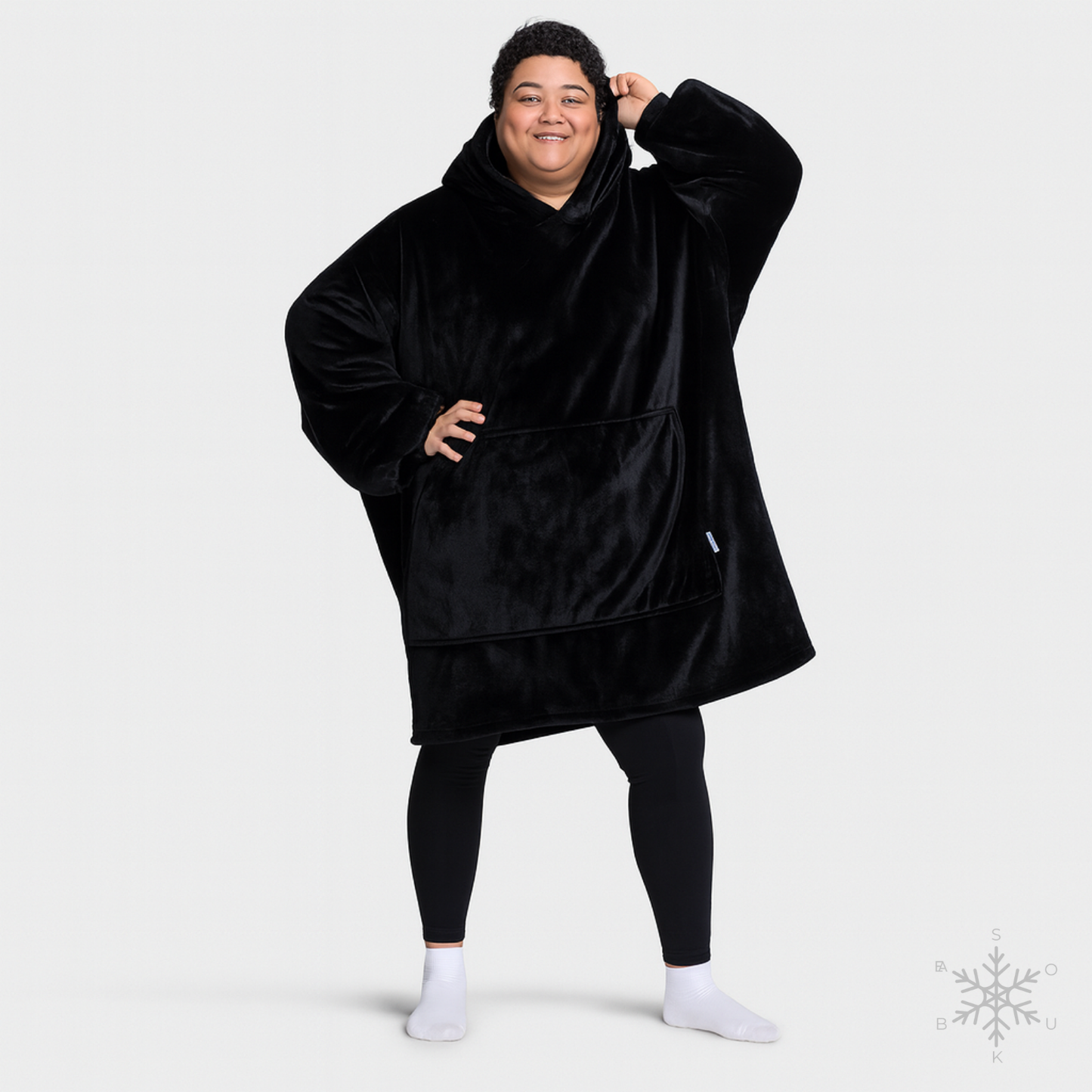 Siyah Souk Bea Giyilebilir Battaniye