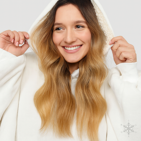 Beyaz Souk Bea Giyilebilir Battaniye