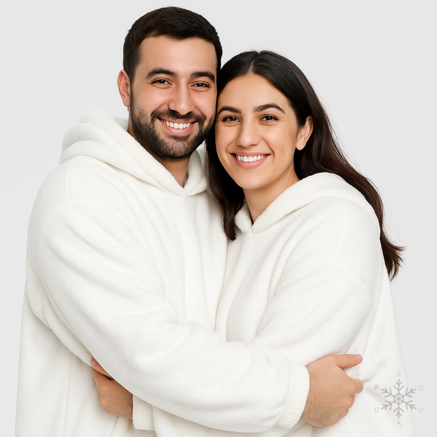 Beyaz Souk Bea Giyilebilir Battaniye