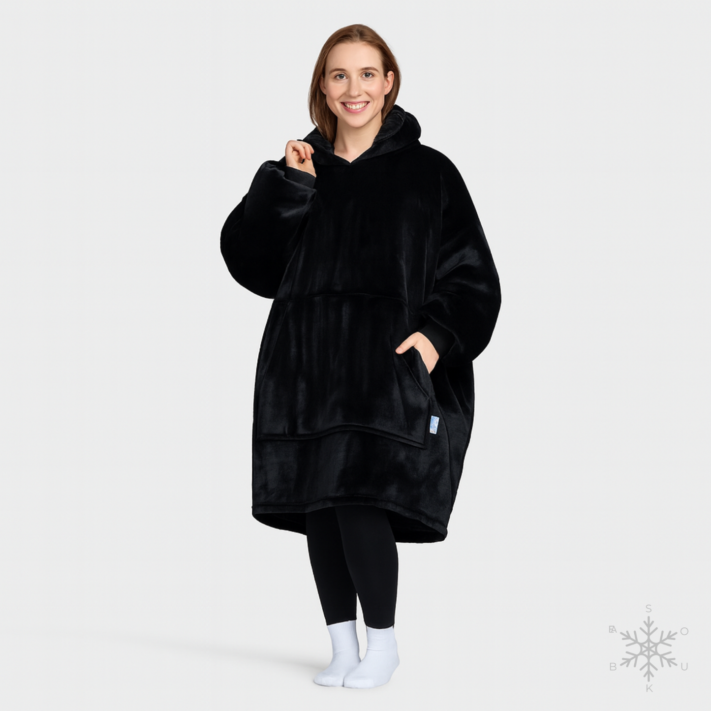 Siyah Souk Bea Giyilebilir Battaniye